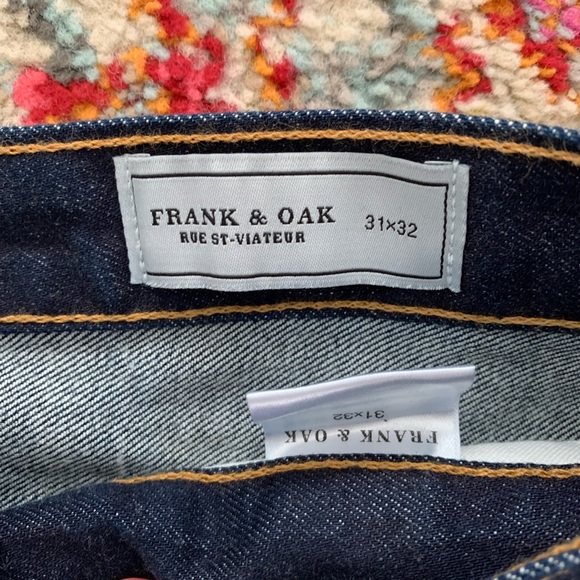 Like new, Frank & Oak dark wash skinny jeans - Picture 2 of 4